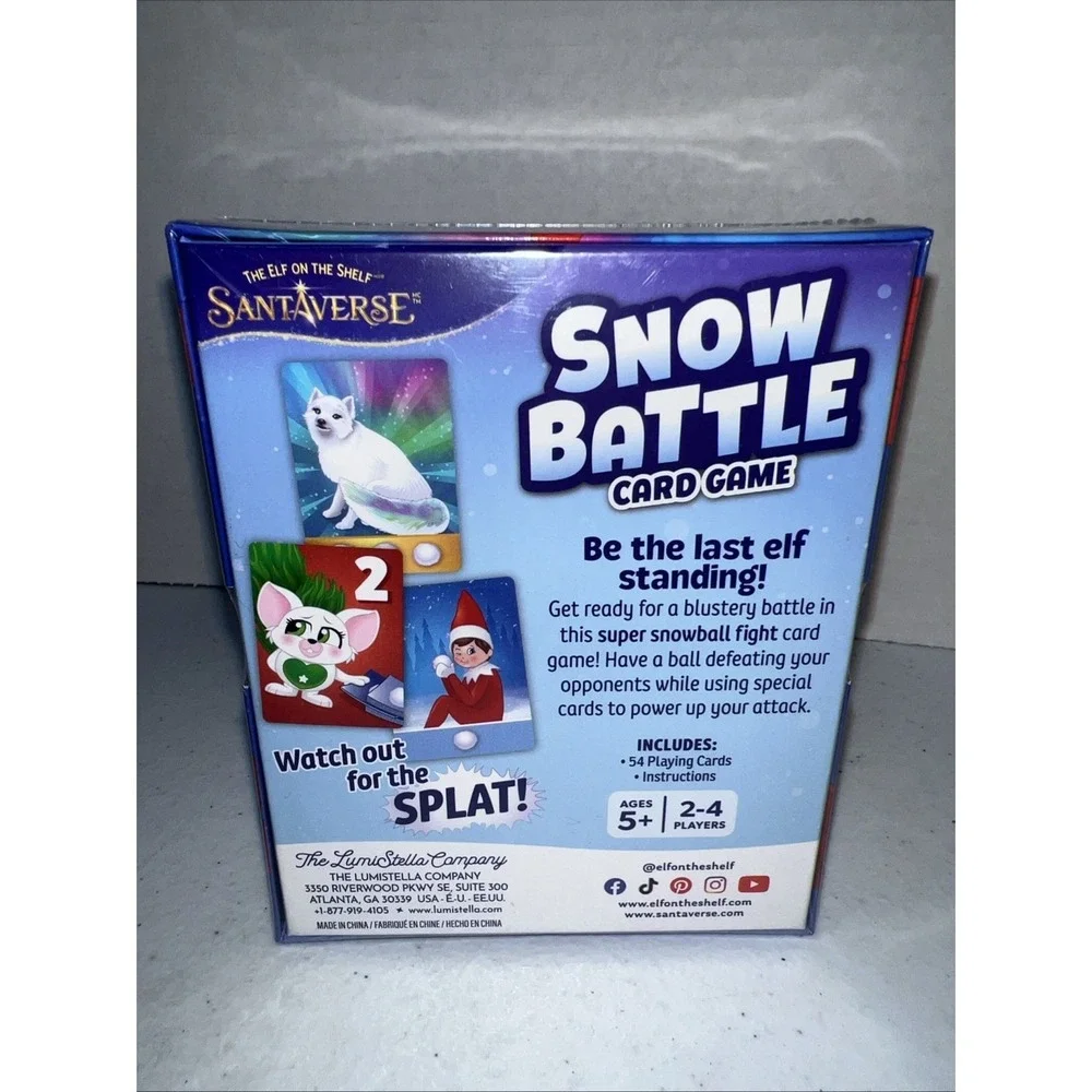 The Elf On The Shelf Santaverse Snow Battle Card Game NIB Sealed Christmas‎